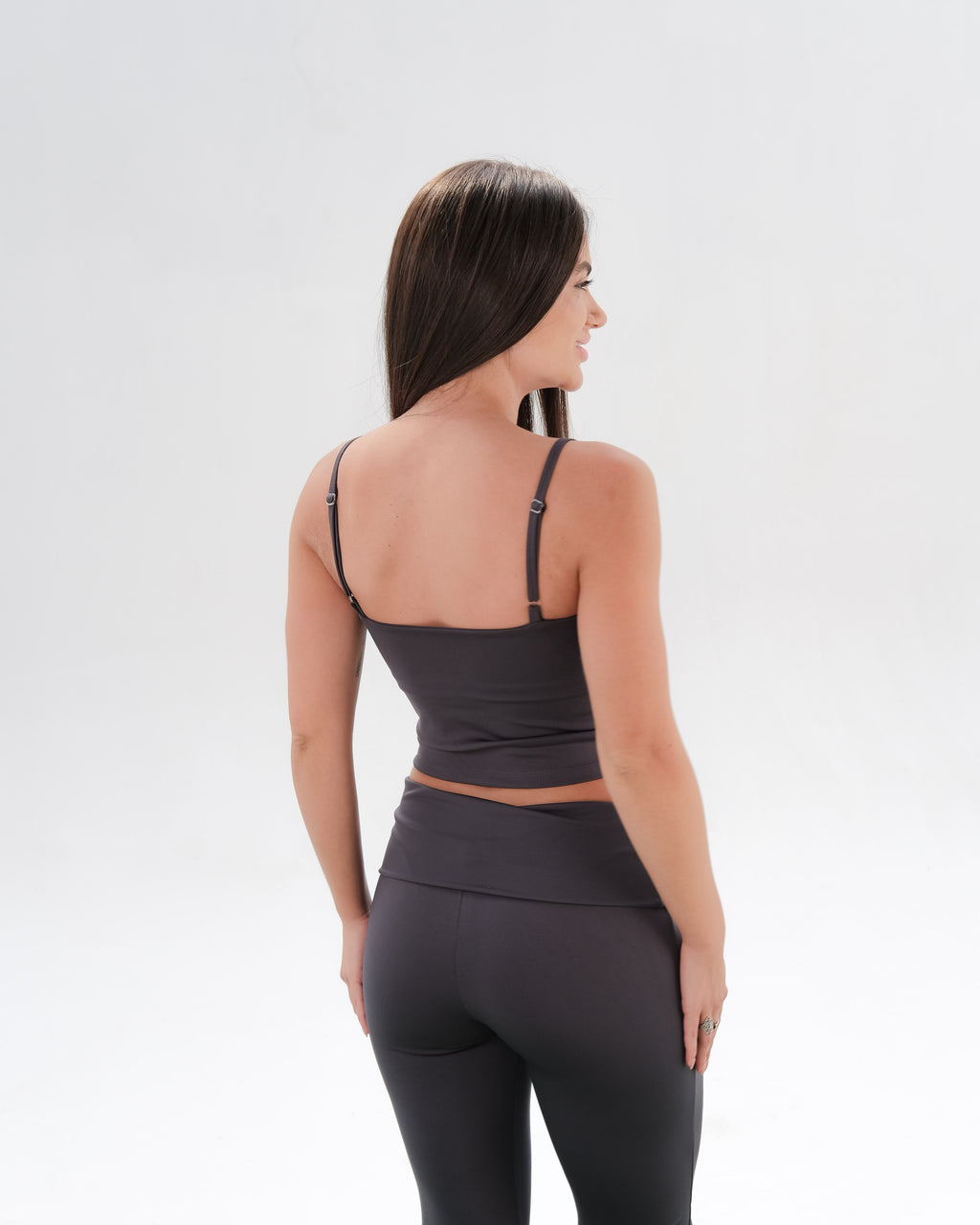 Square Neck Active Crop Top