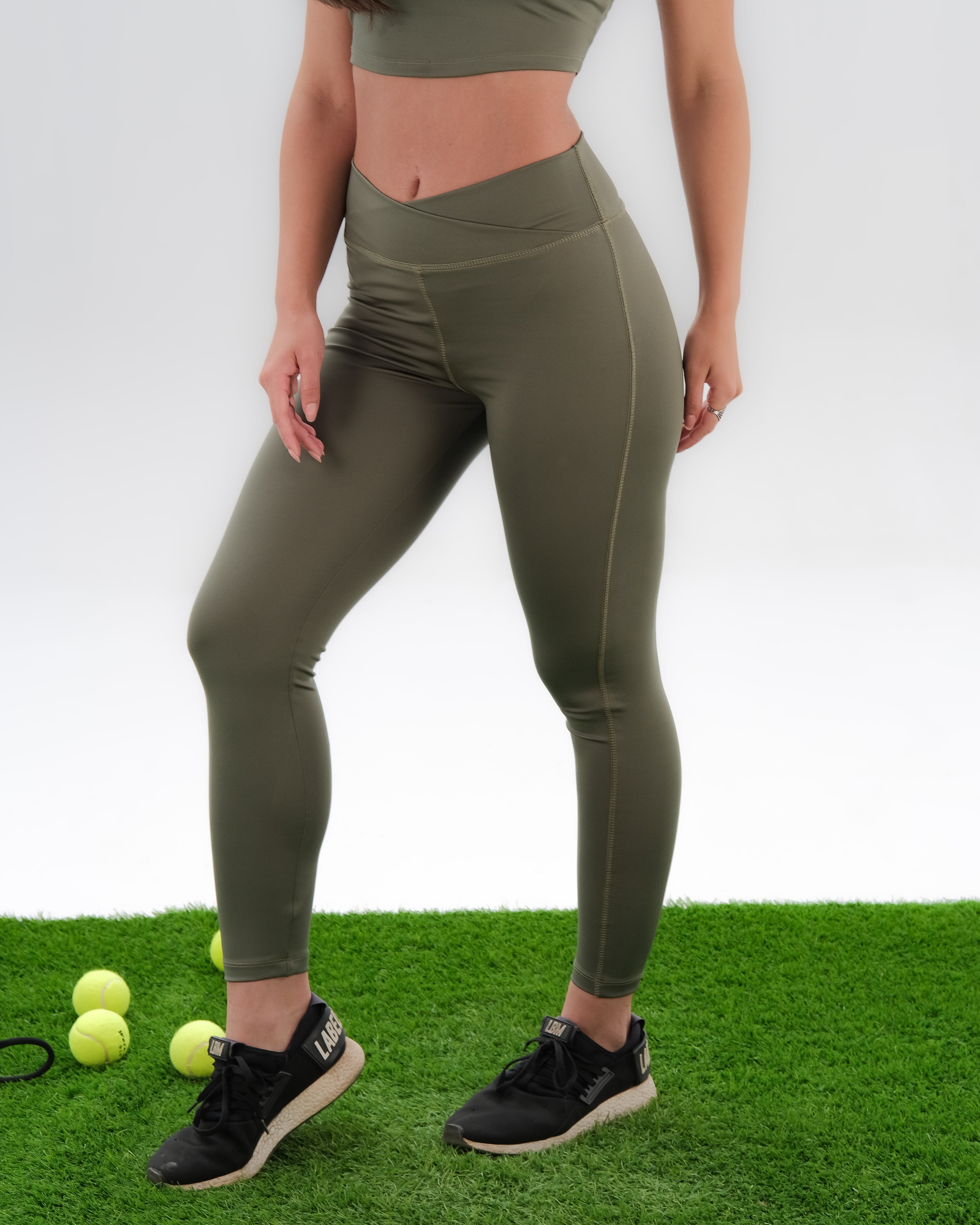 Cross Waist Active Leggings