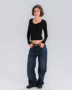 Long Sleeve V-Neck Top