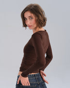 Long Sleeve V-Neck Top