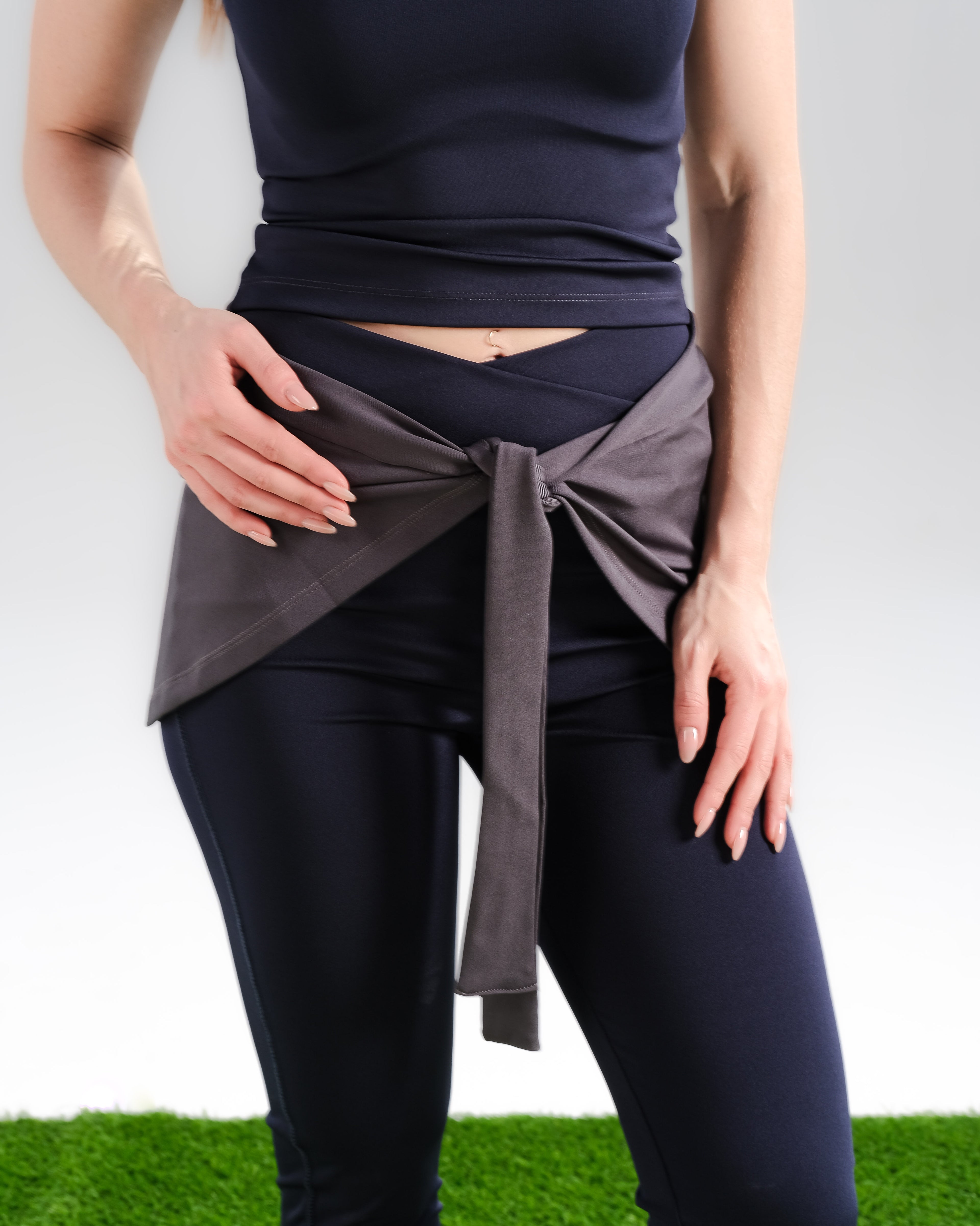 Tie Waist Active Skirt Cover