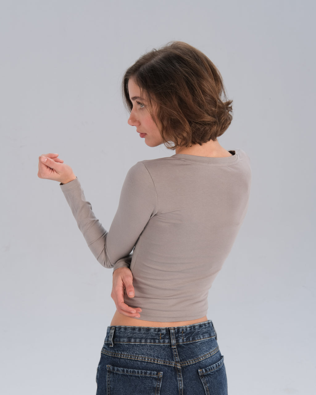 Long Sleeve V-Neck Top