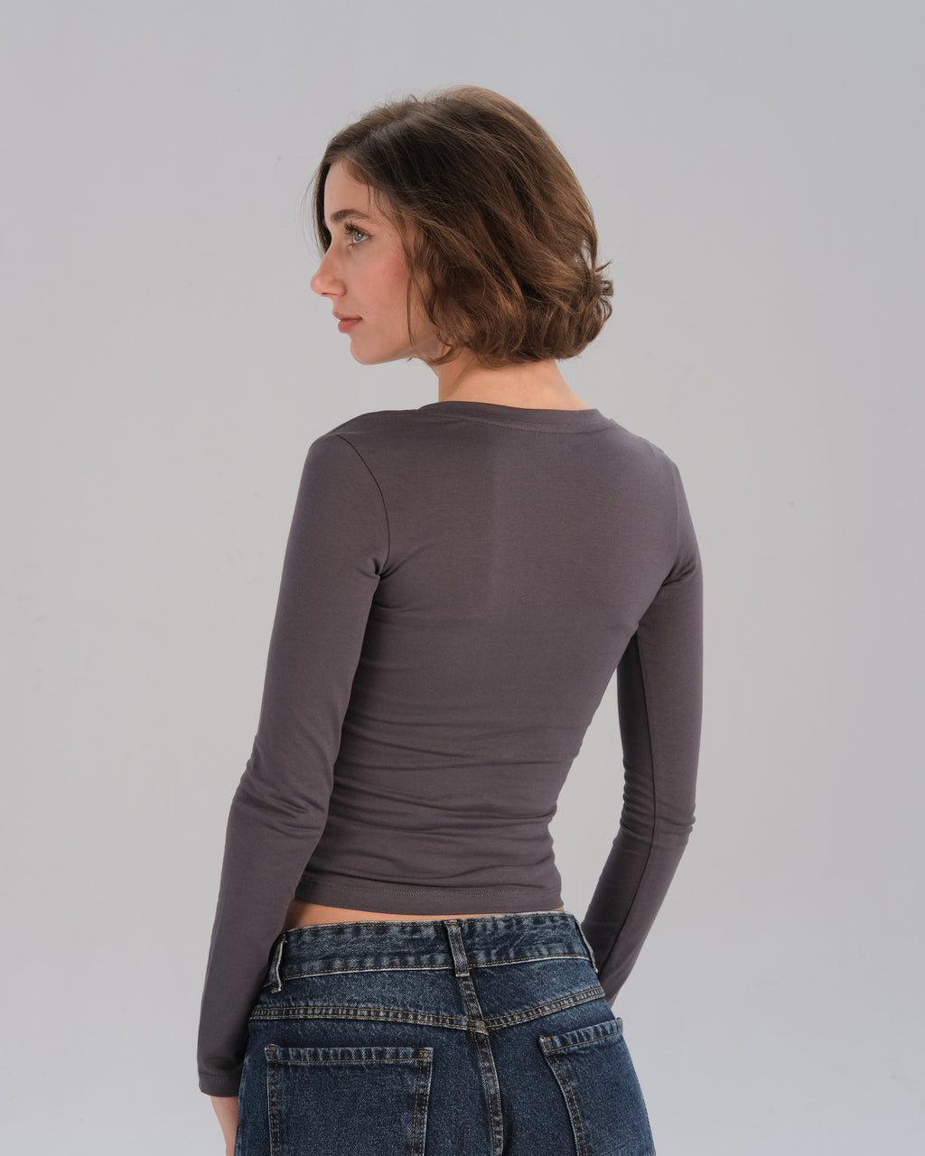 Long Sleeve V-Neck Top
