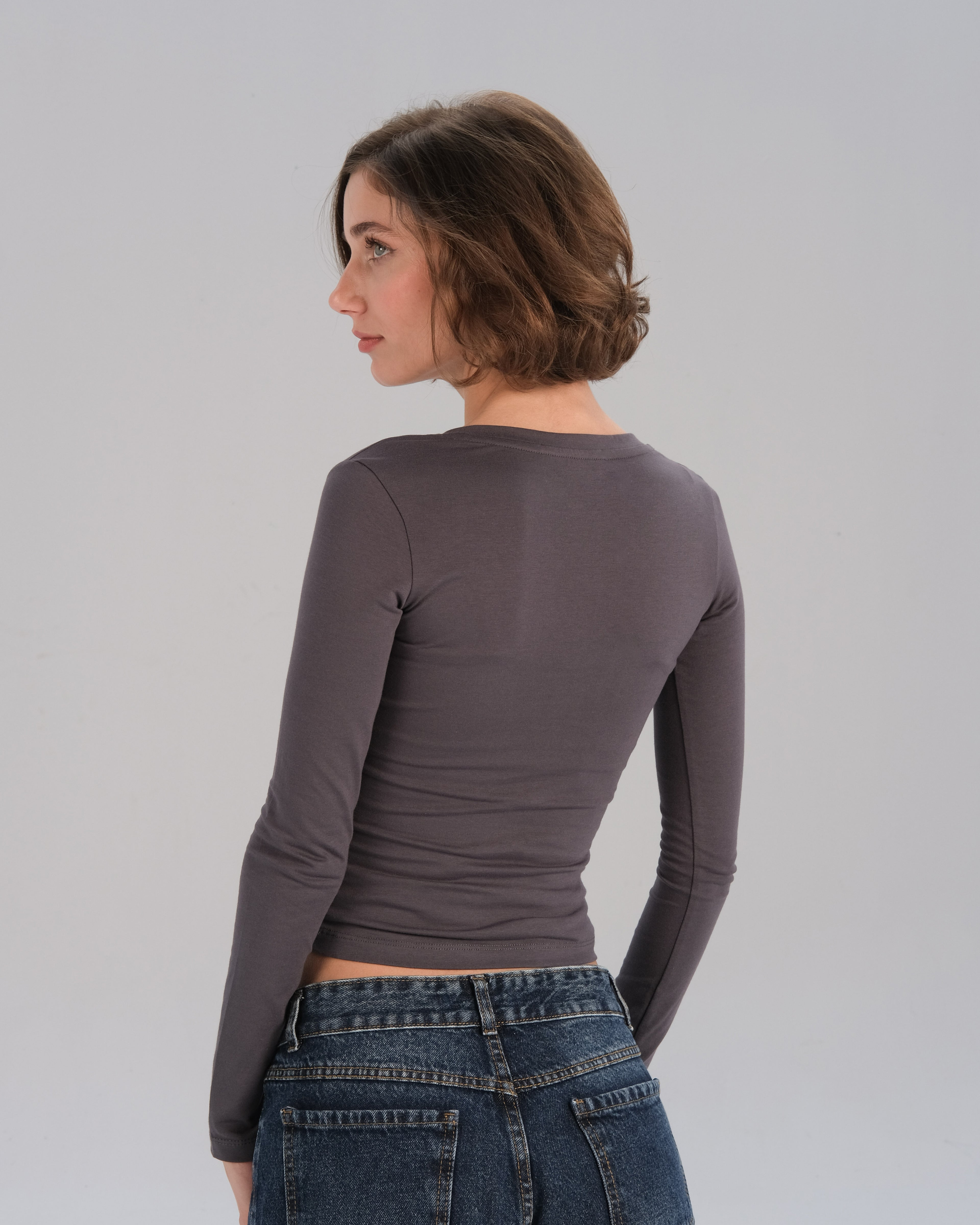 Long Sleeve V-Neck Top
