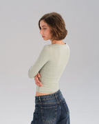 Long Sleeve V-Neck Top