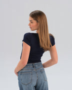 Ribbed V-Neck Top