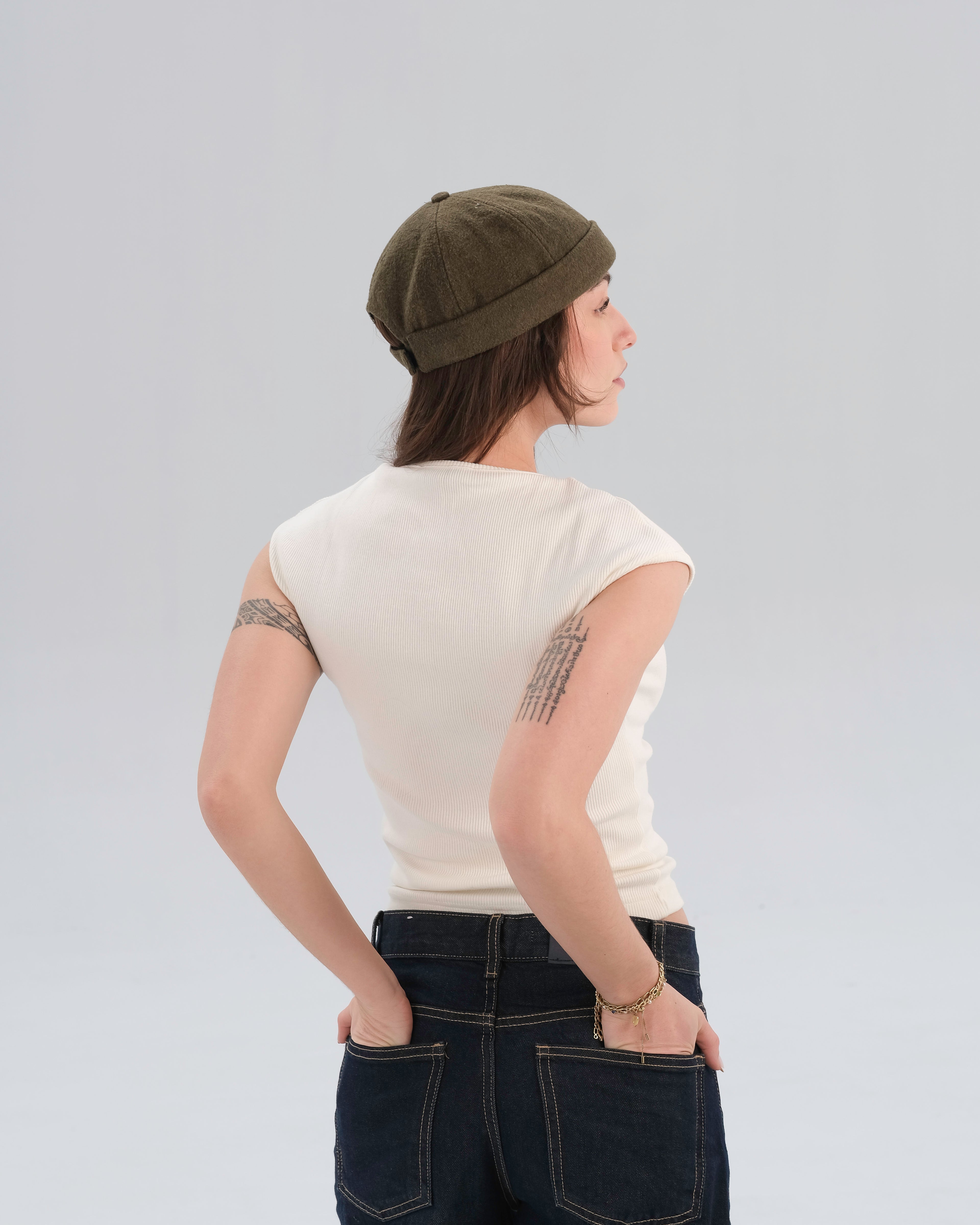 Cap Sleeve Ribbed Top