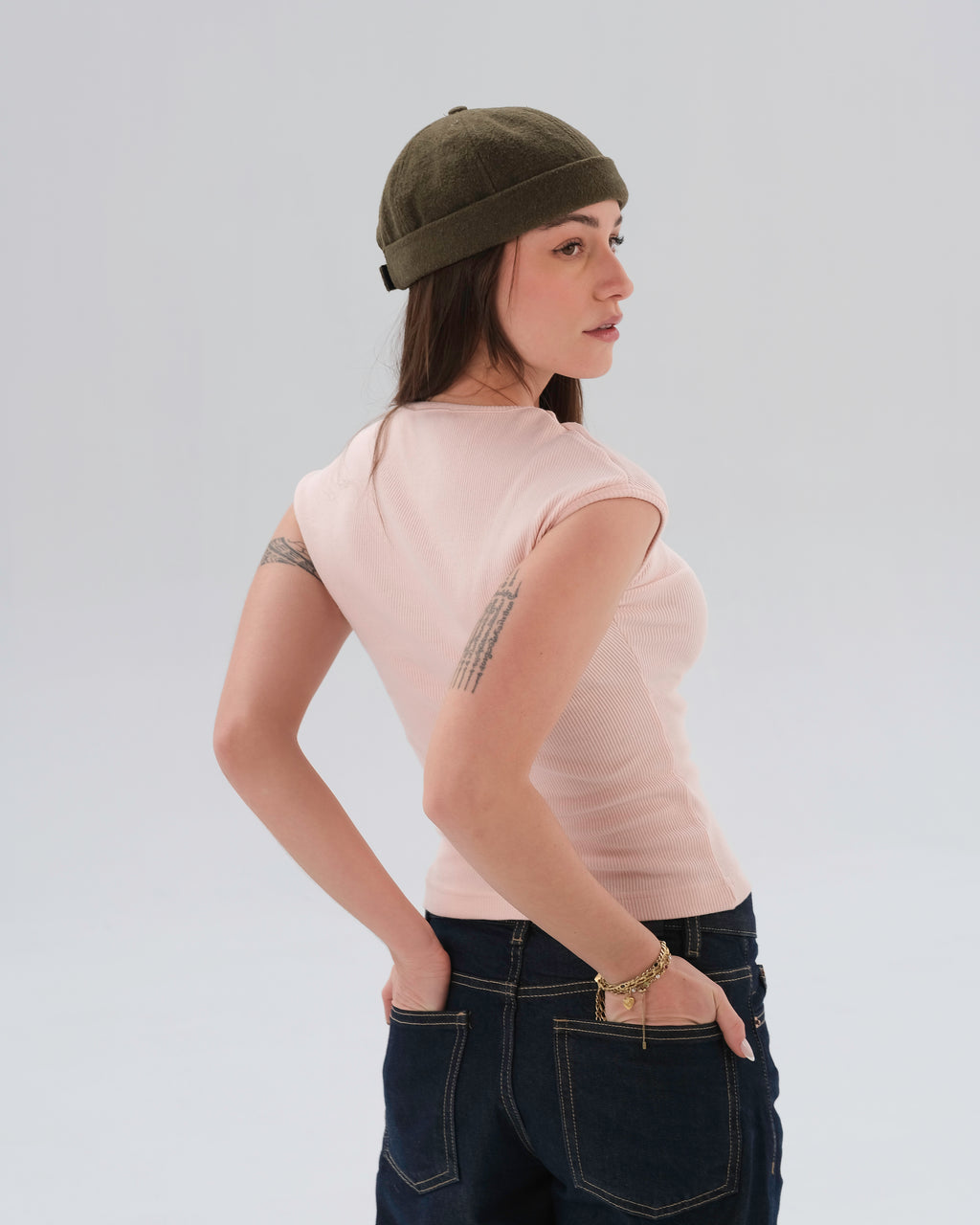 Cap Sleeve Ribbed Top