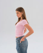 Ribbed V-Neck Top