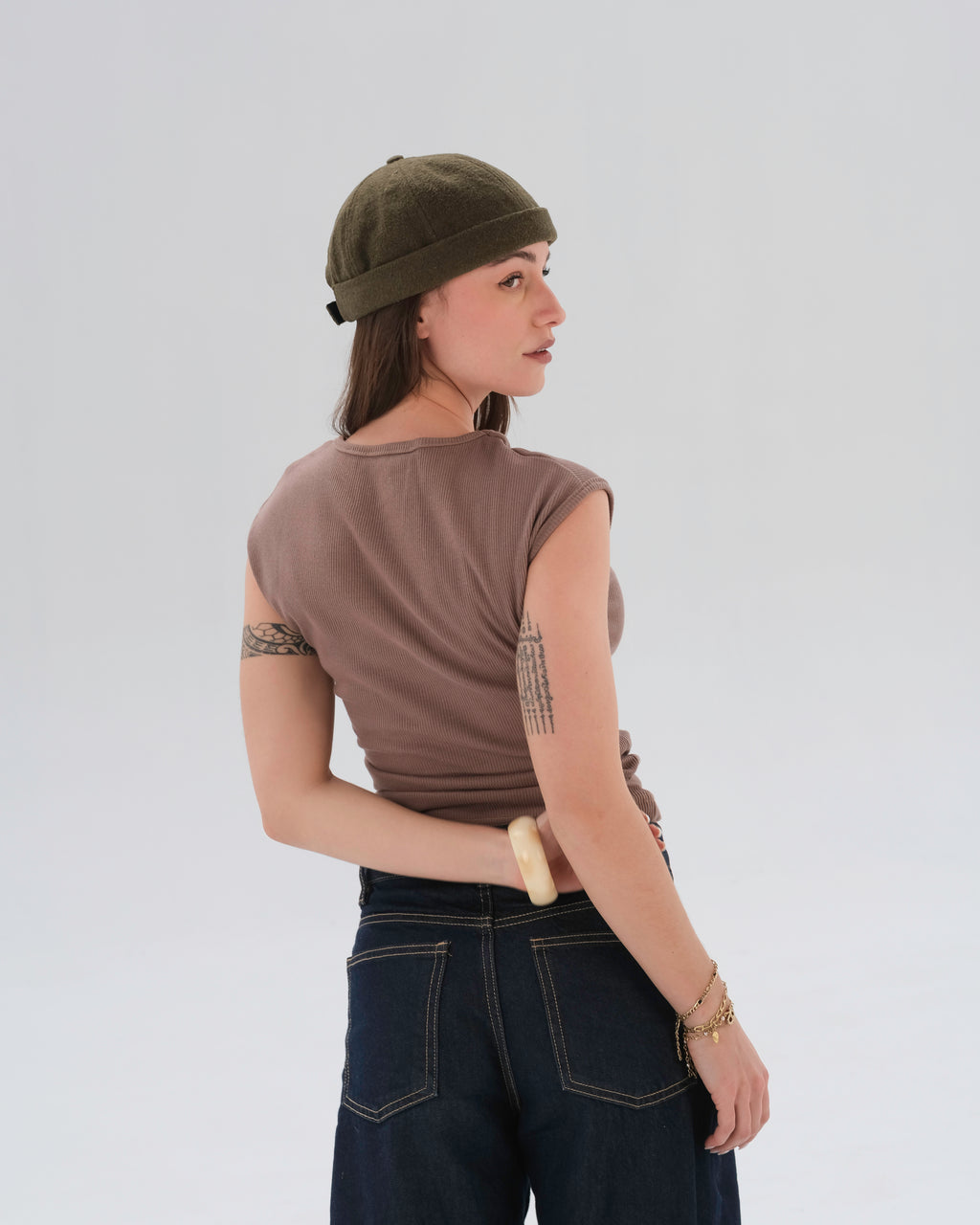 Cap Sleeve Ribbed Top