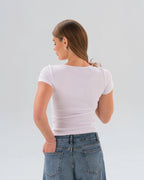 Ribbed V-Neck Top
