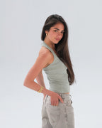 Ribbed Racerback Tank Top