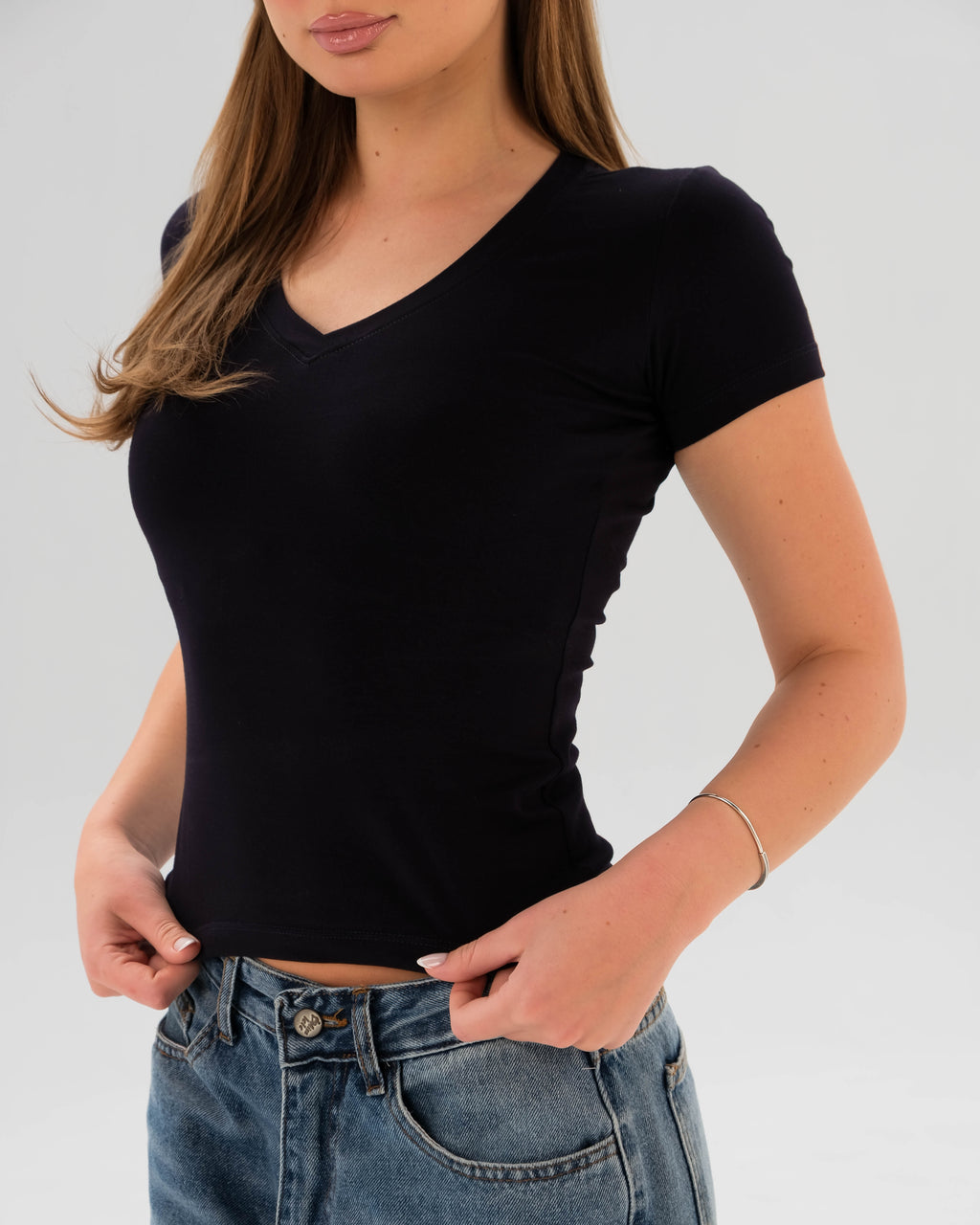 V-Neck Fitted Top