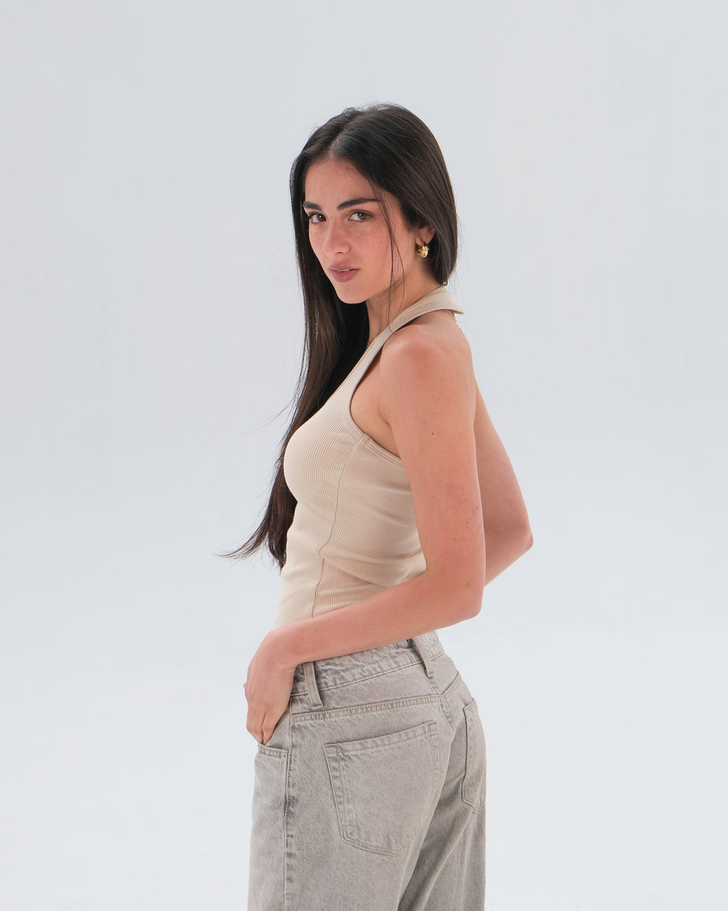 Ribbed Racerback Tank Top