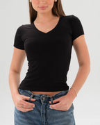 V-Neck Fitted Top