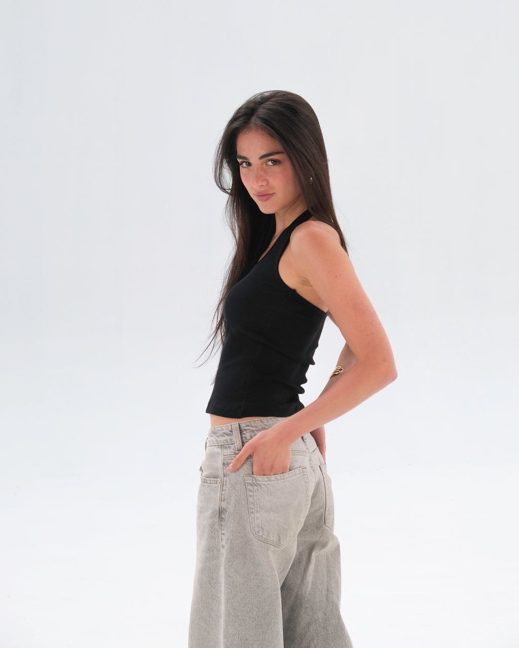 Ribbed Racerback Tank Top