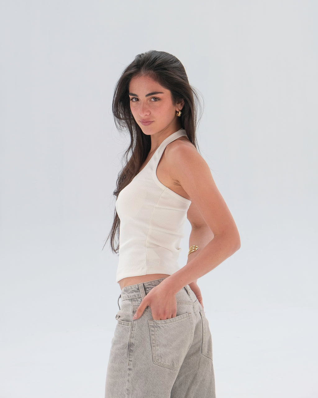 Ribbed Racerback Tank Top