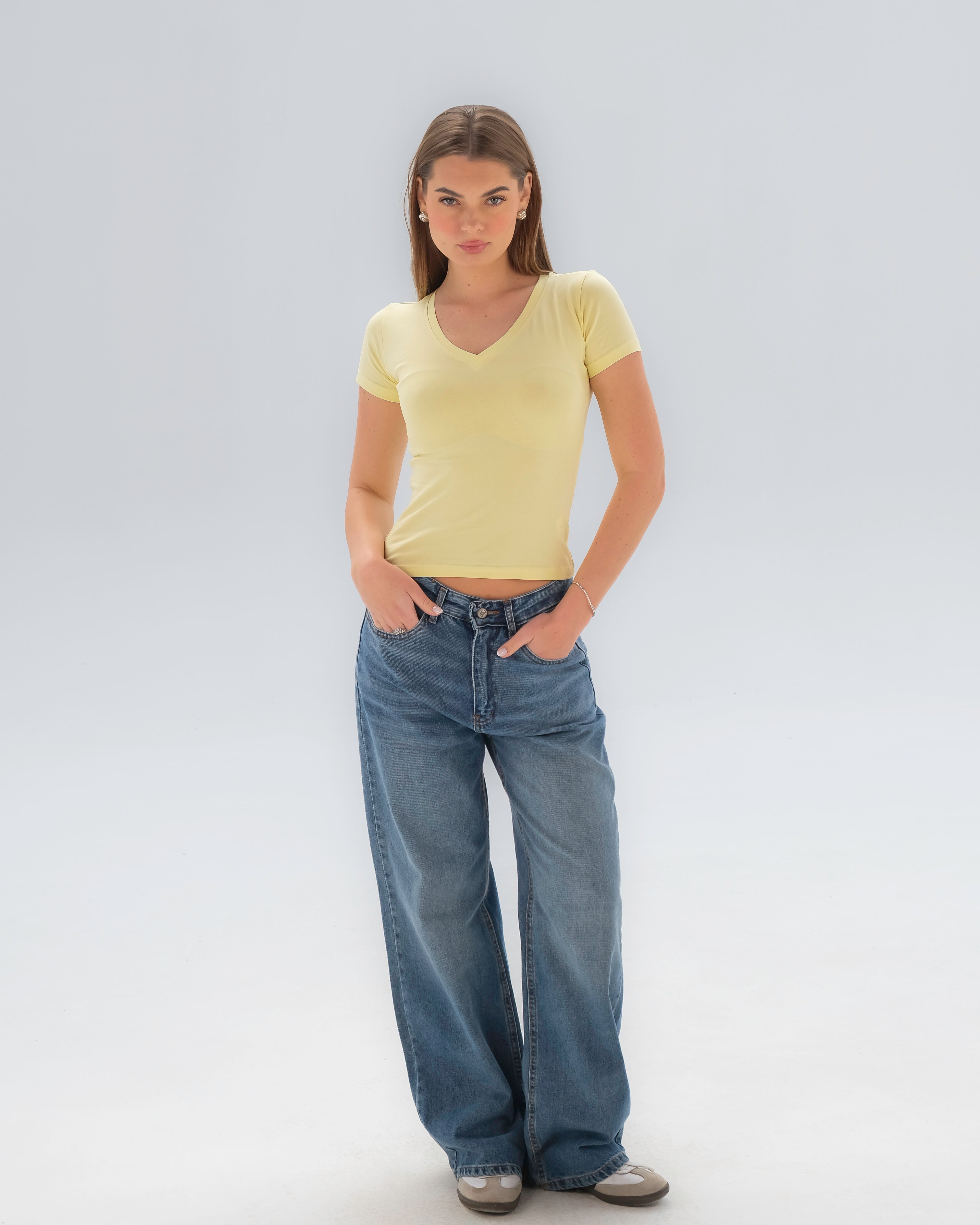 V-Neck Fitted Top