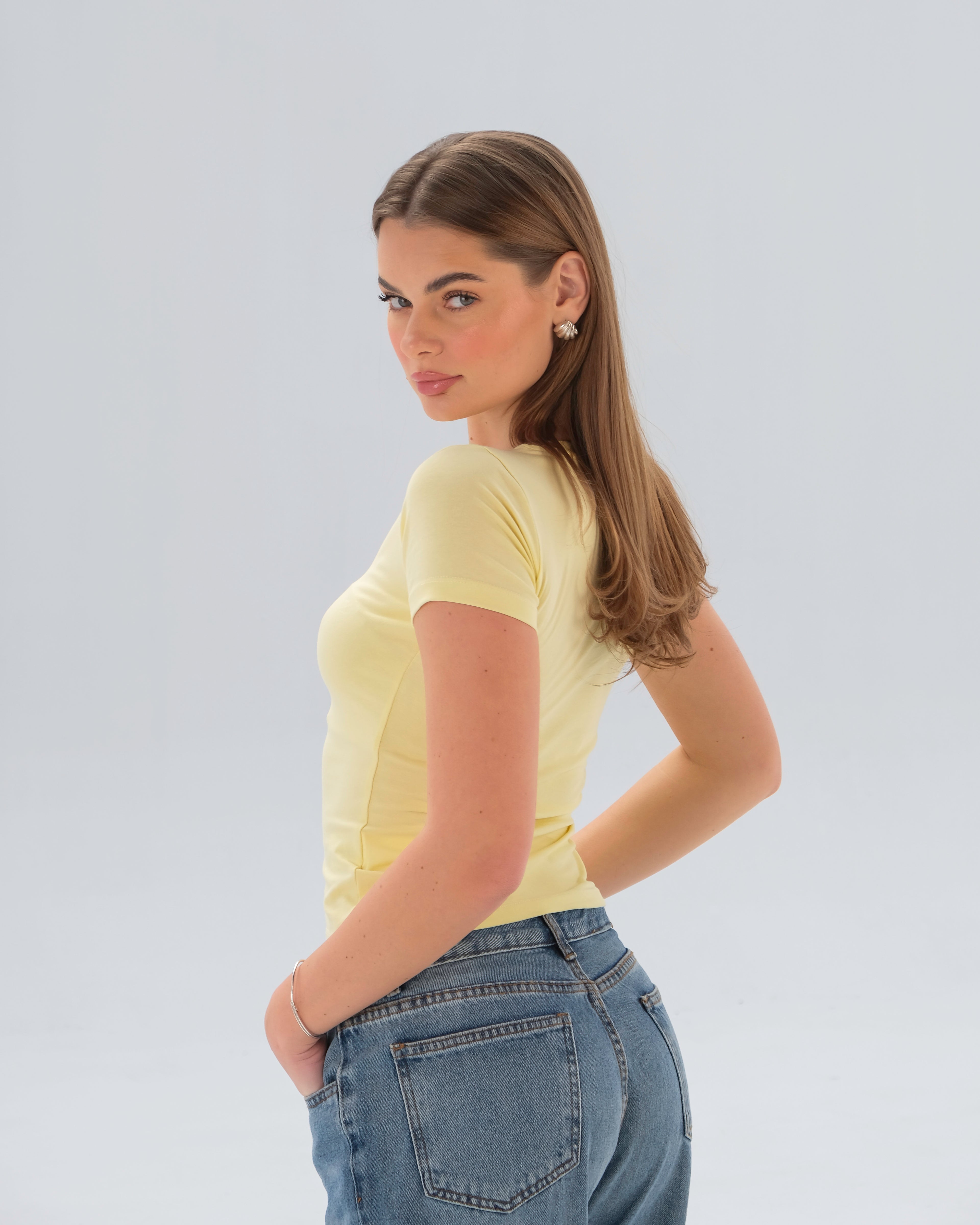 V-Neck Fitted Top