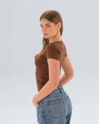 V-Neck Fitted Top