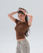 Fitted Short Sleeve Top