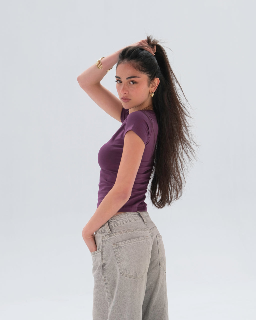 Fitted Short Sleeve Top