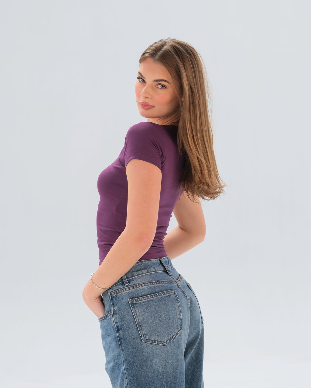 V-Neck Fitted Top