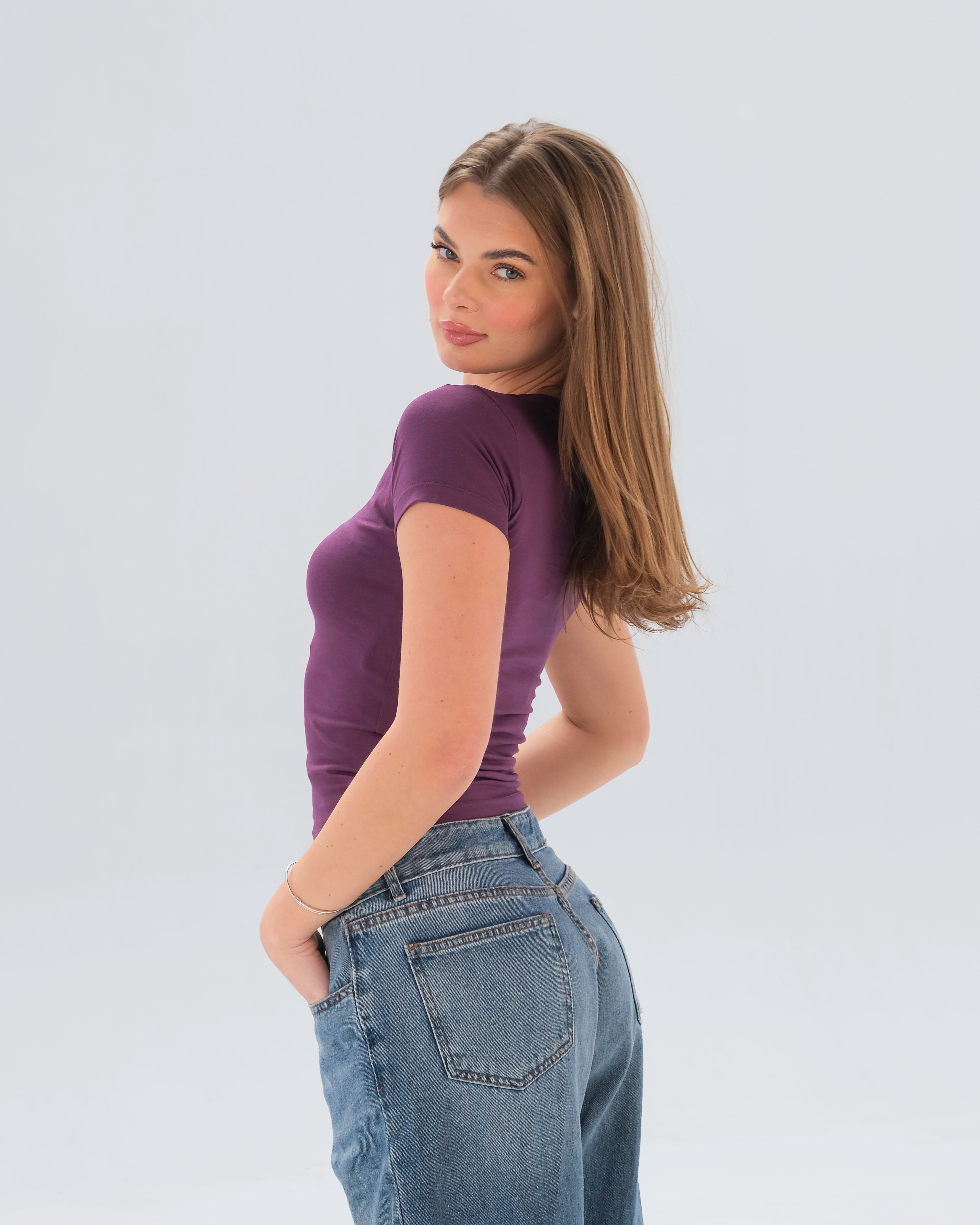 V-Neck Fitted Top