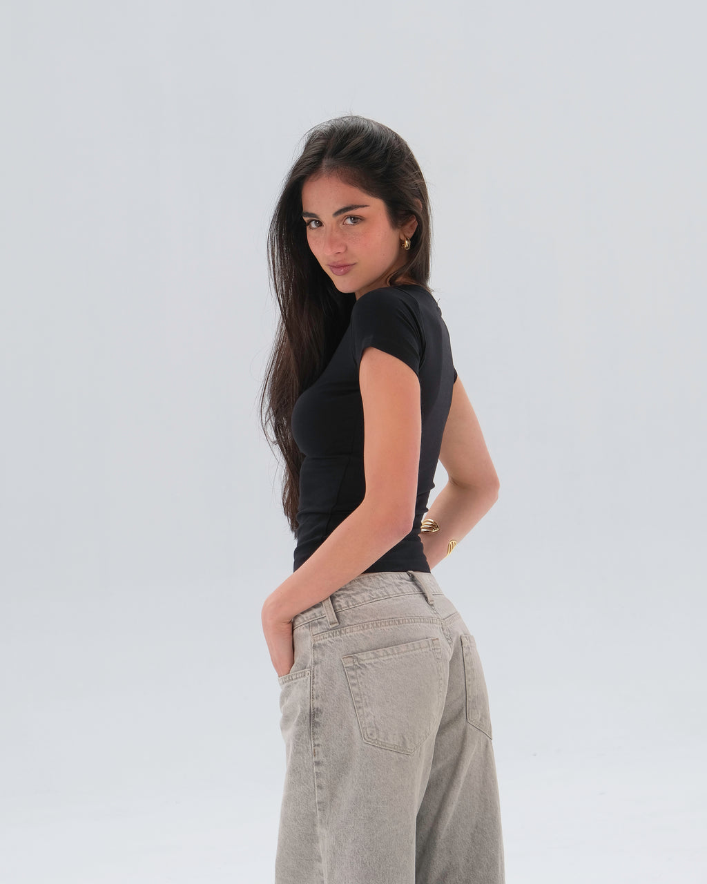 Fitted Short Sleeve Top