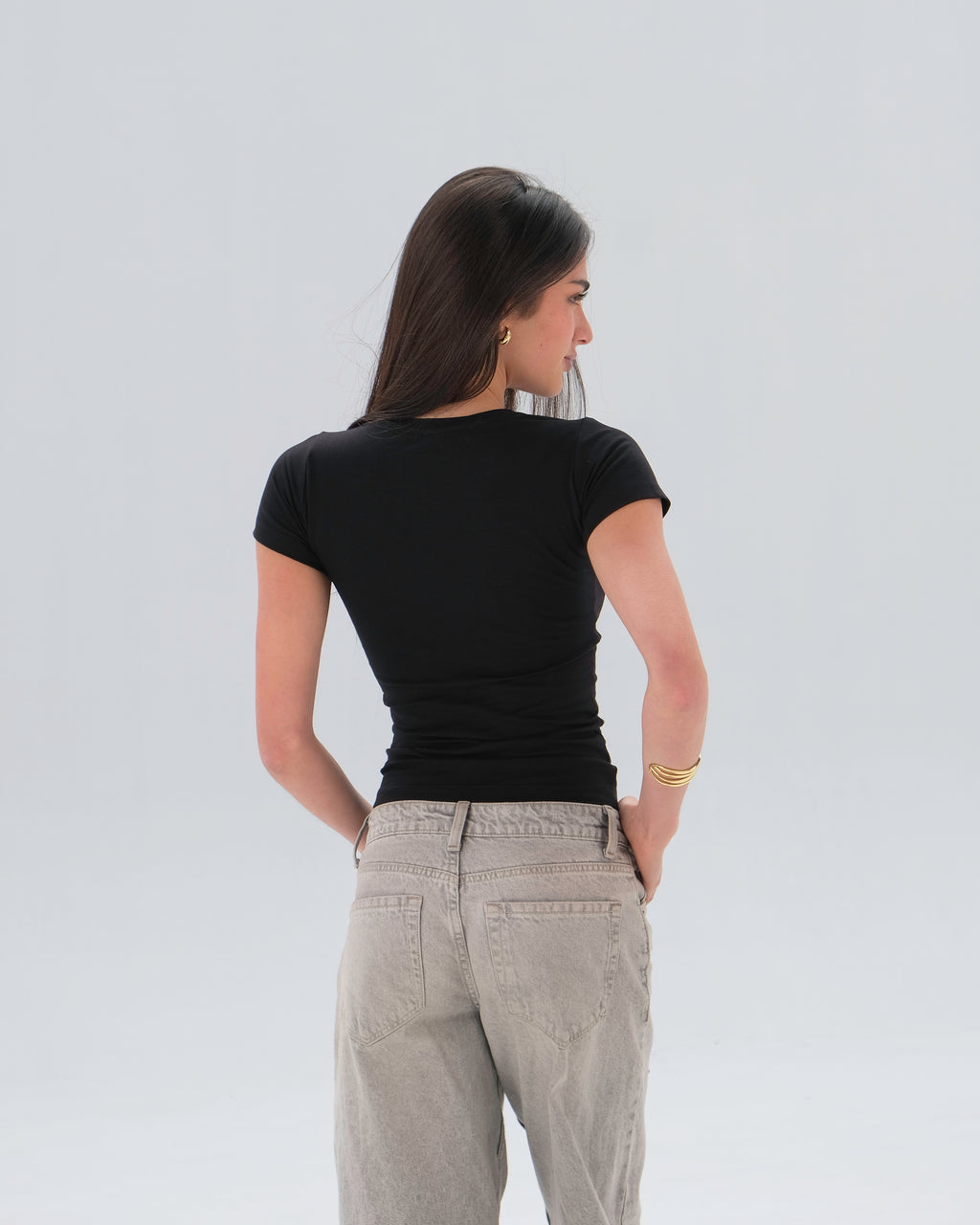 Fitted Short Sleeve Top