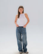 Ribbed Sleeveless Fitted Top
