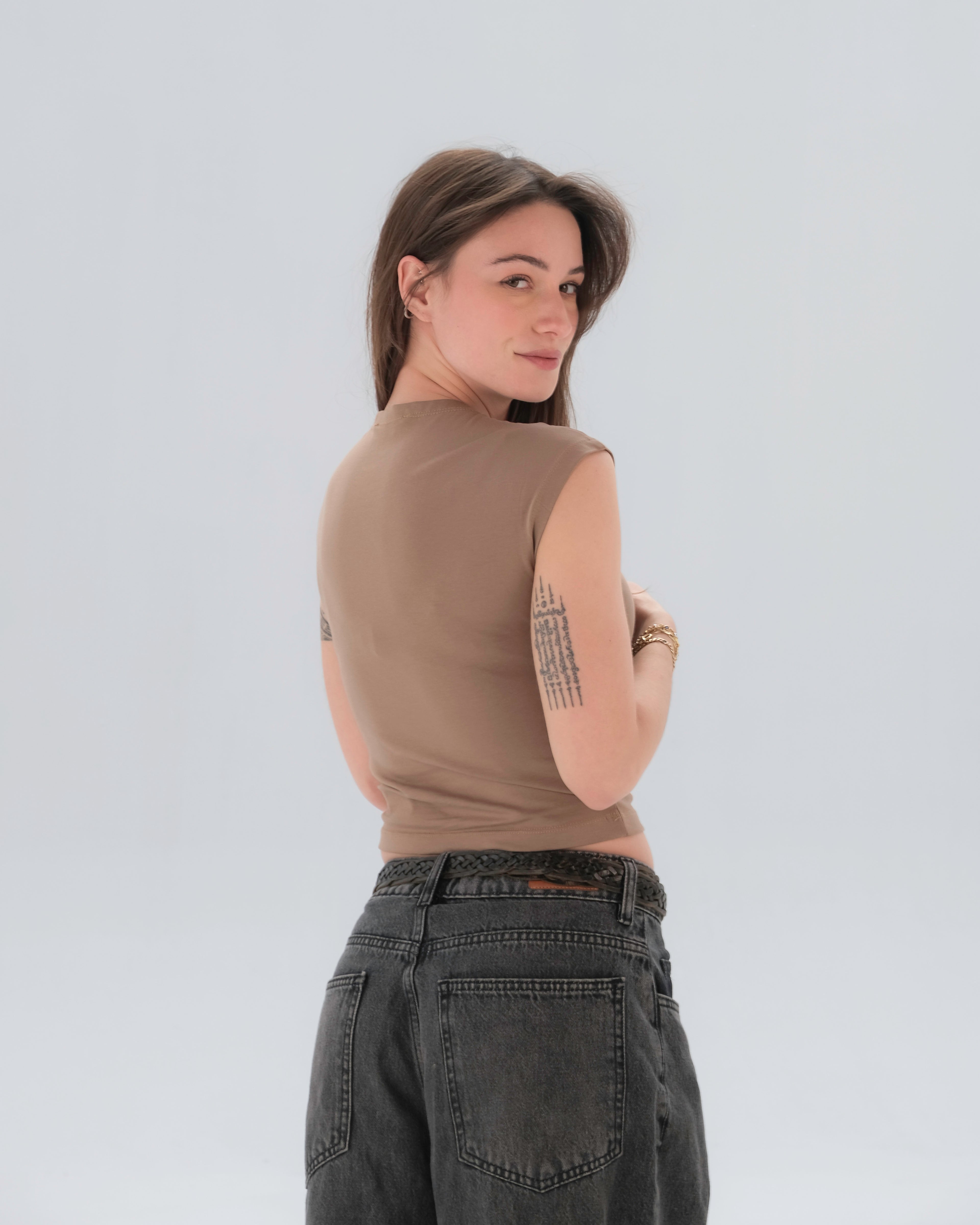 Sleeveless Fitted Top