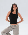 Ribbed Sleeveless Top