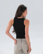 Ribbed Sleeveless Top