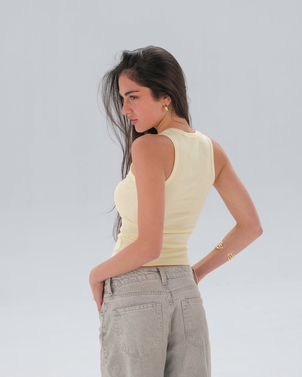 Ribbed Sleeveless Top
