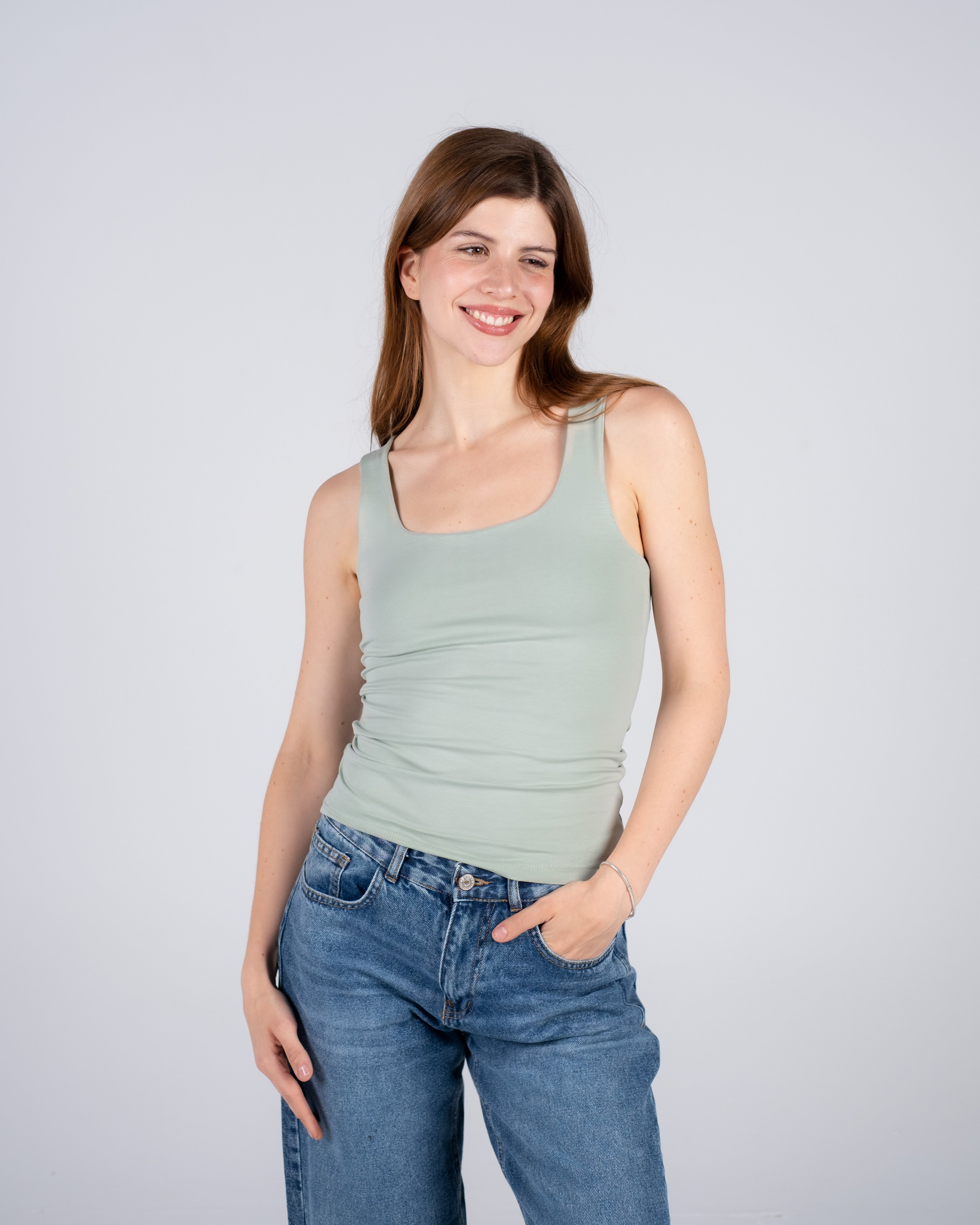 Square Neck Tank Top