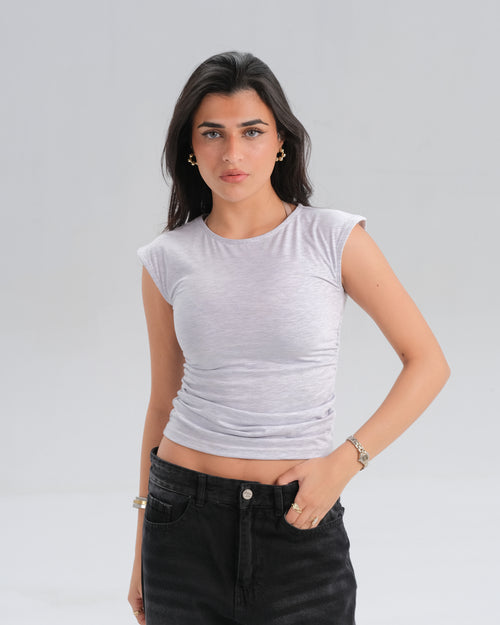 Cap Sleeve Fitted Top