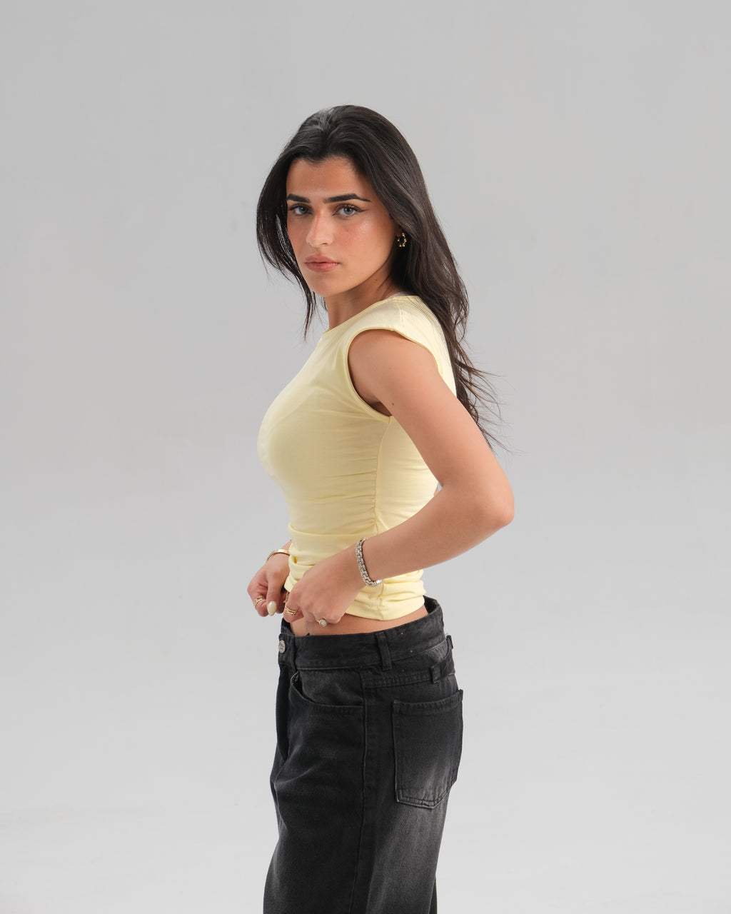 Cap Sleeve Fitted Top