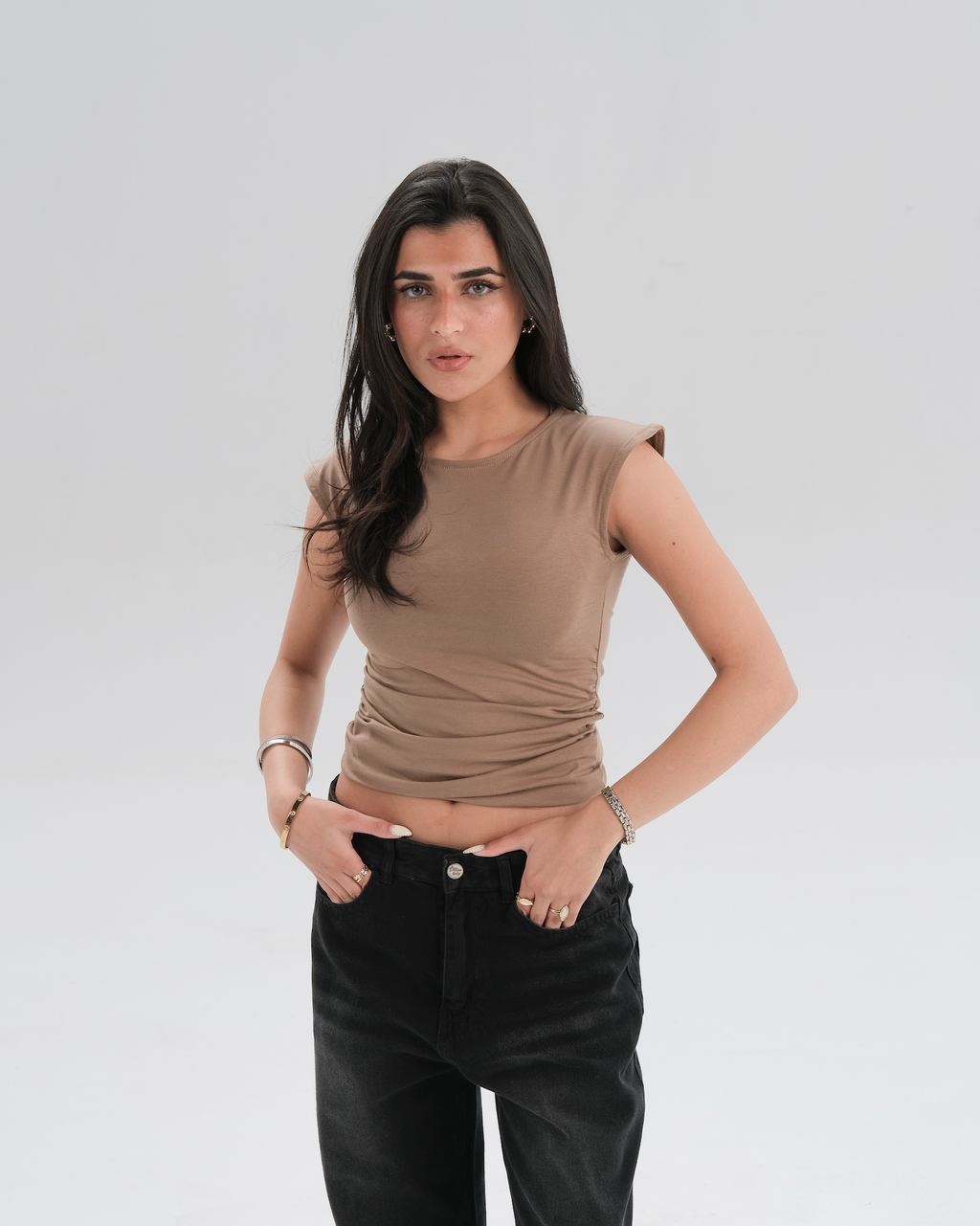 Cap Sleeve Fitted Top