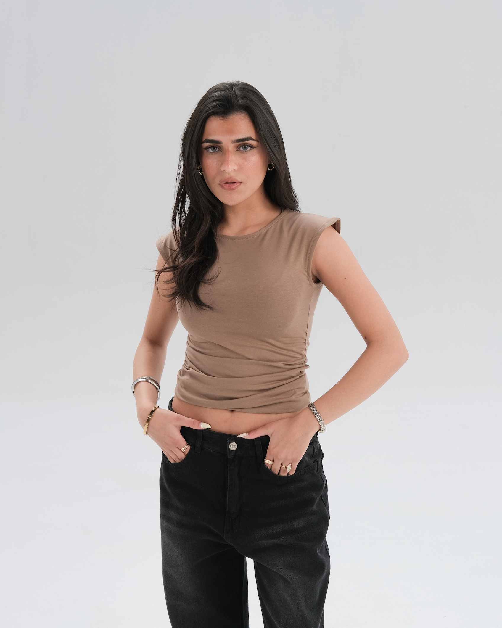 Cap Sleeve Fitted Top