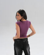 Cap Sleeve Fitted Top