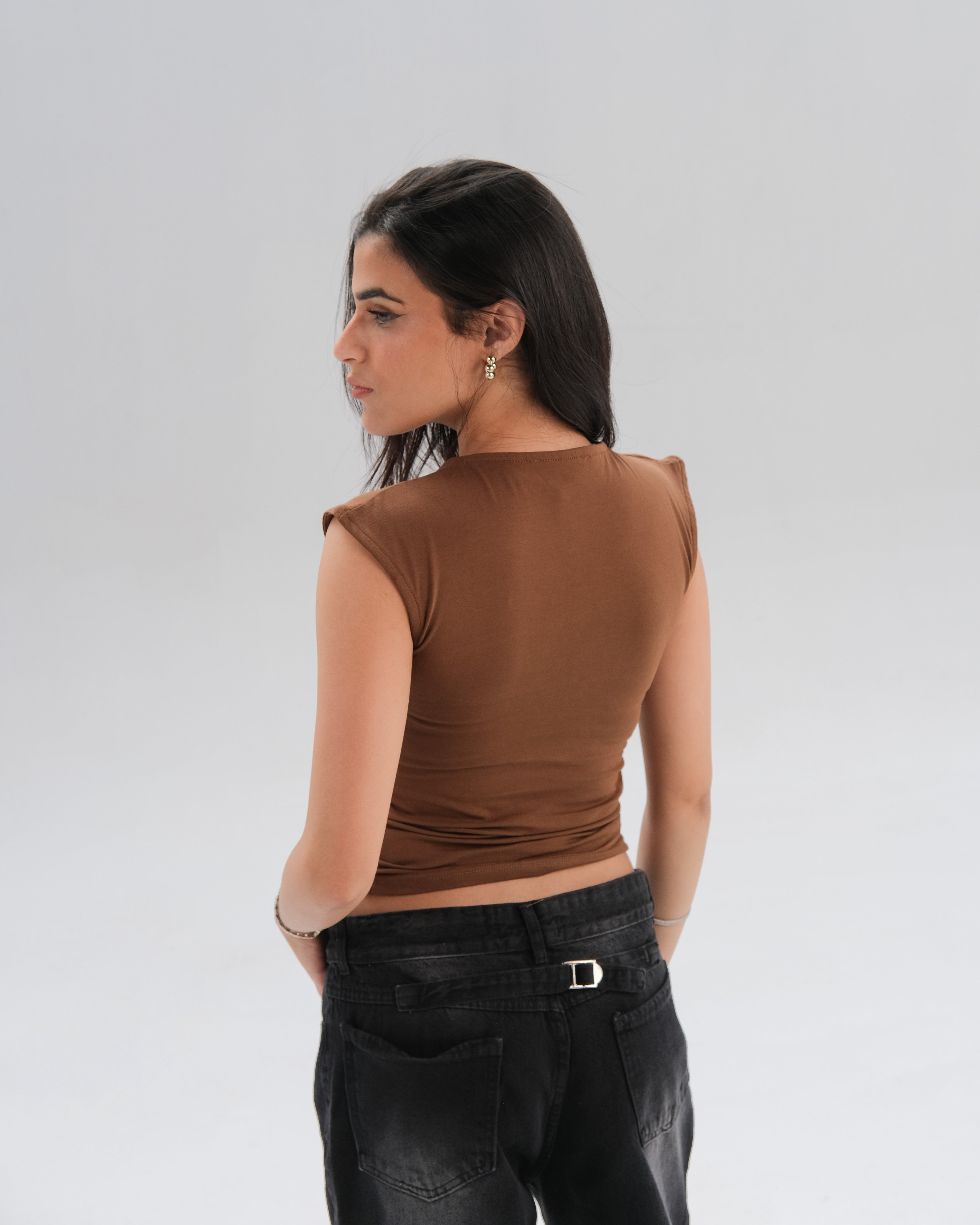 Cap Sleeve Fitted Top