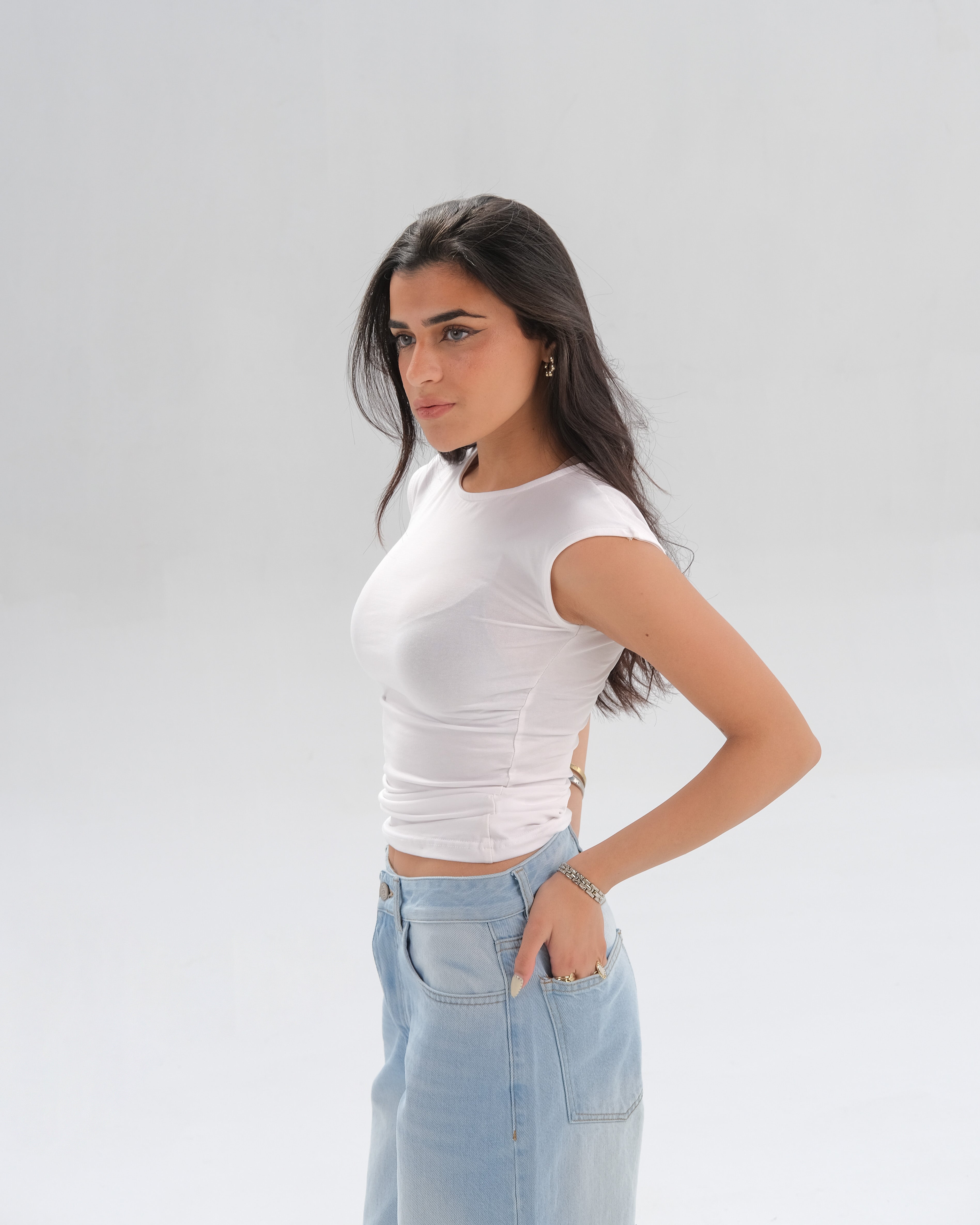 Cap Sleeve Fitted Top