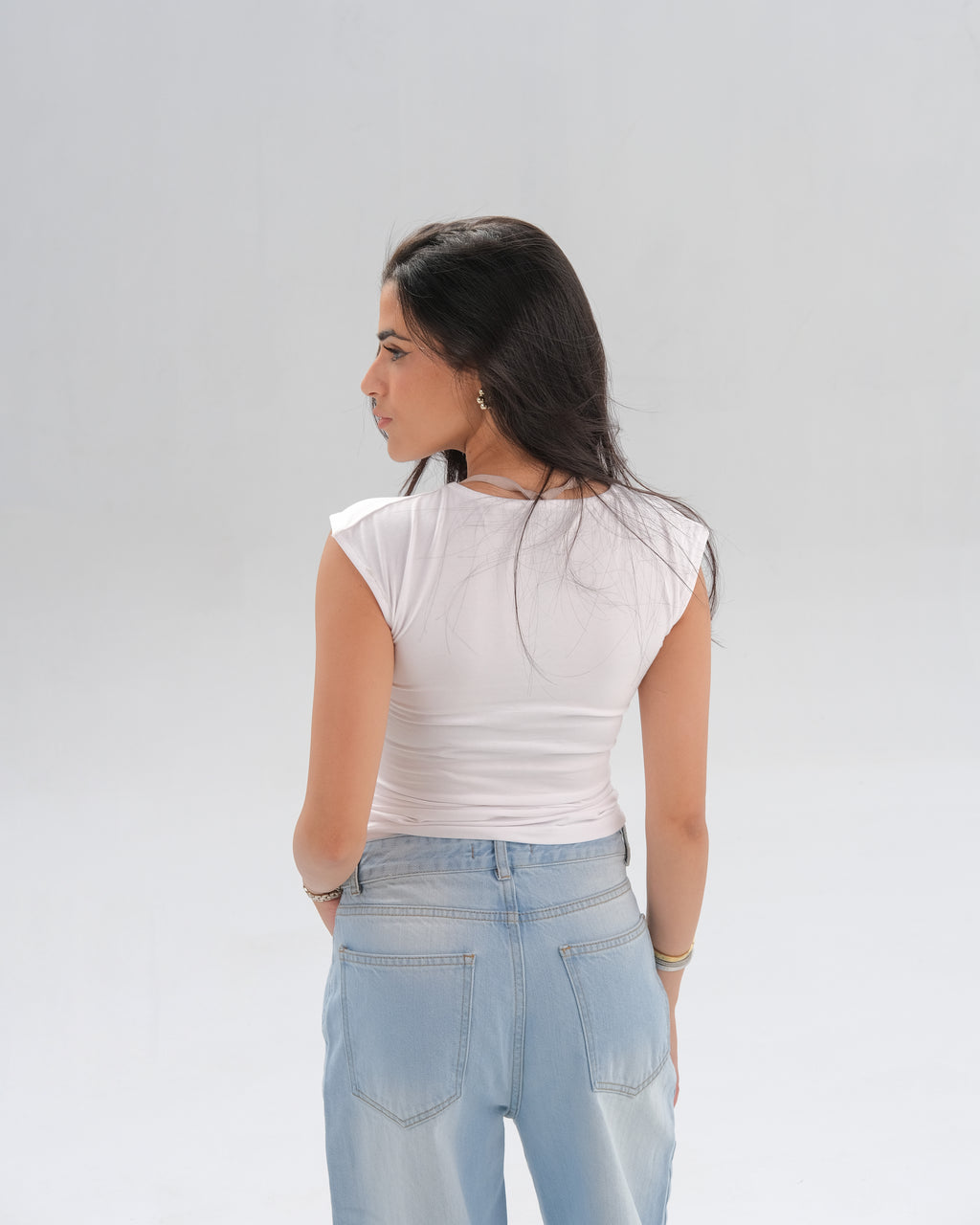 Cap Sleeve Fitted Top