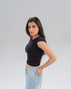 Cap Sleeve Fitted Top