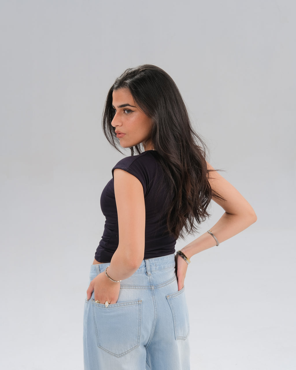 Cap Sleeve Fitted Top