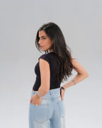 Cap Sleeve Fitted Top