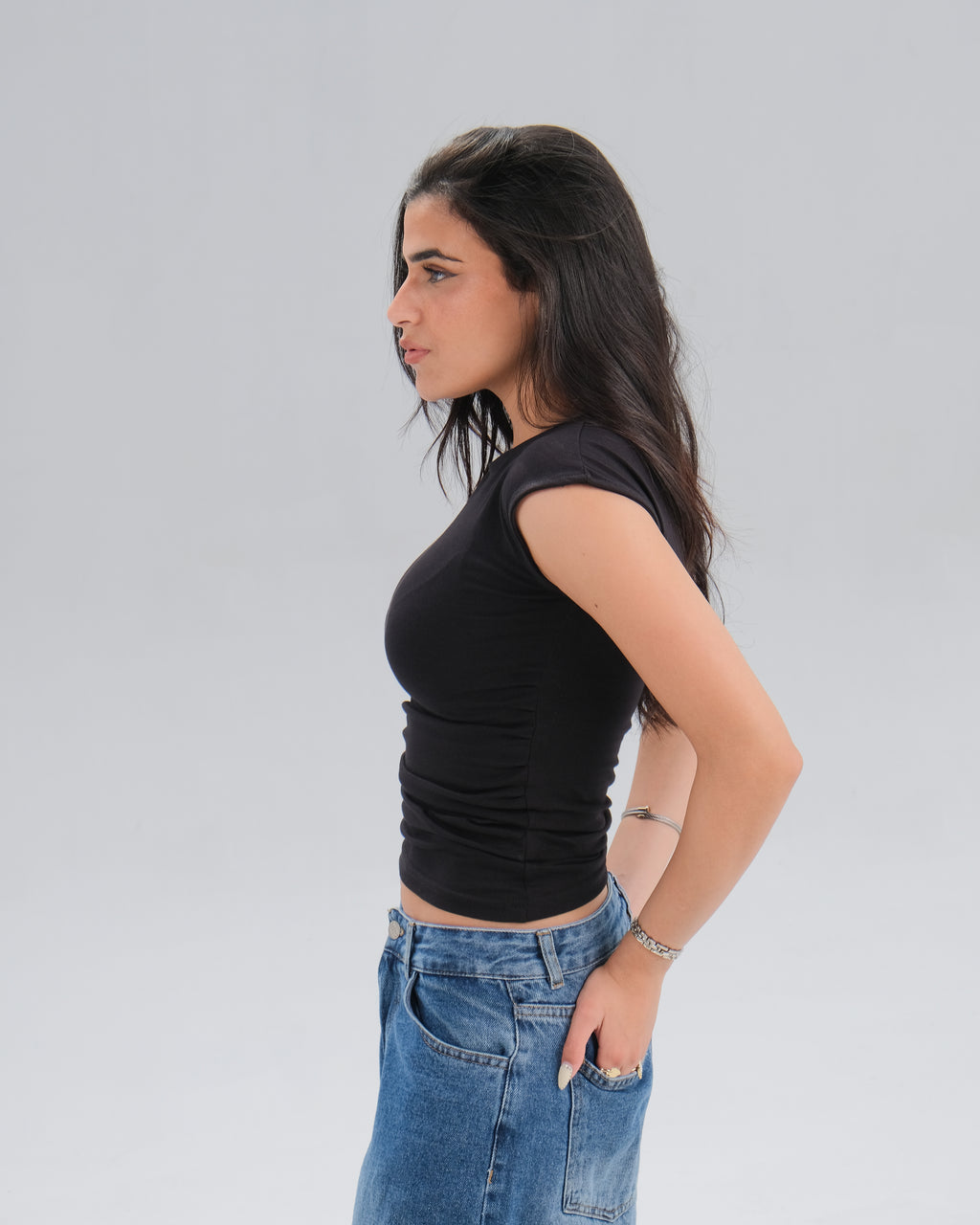 Cap Sleeve Fitted Top