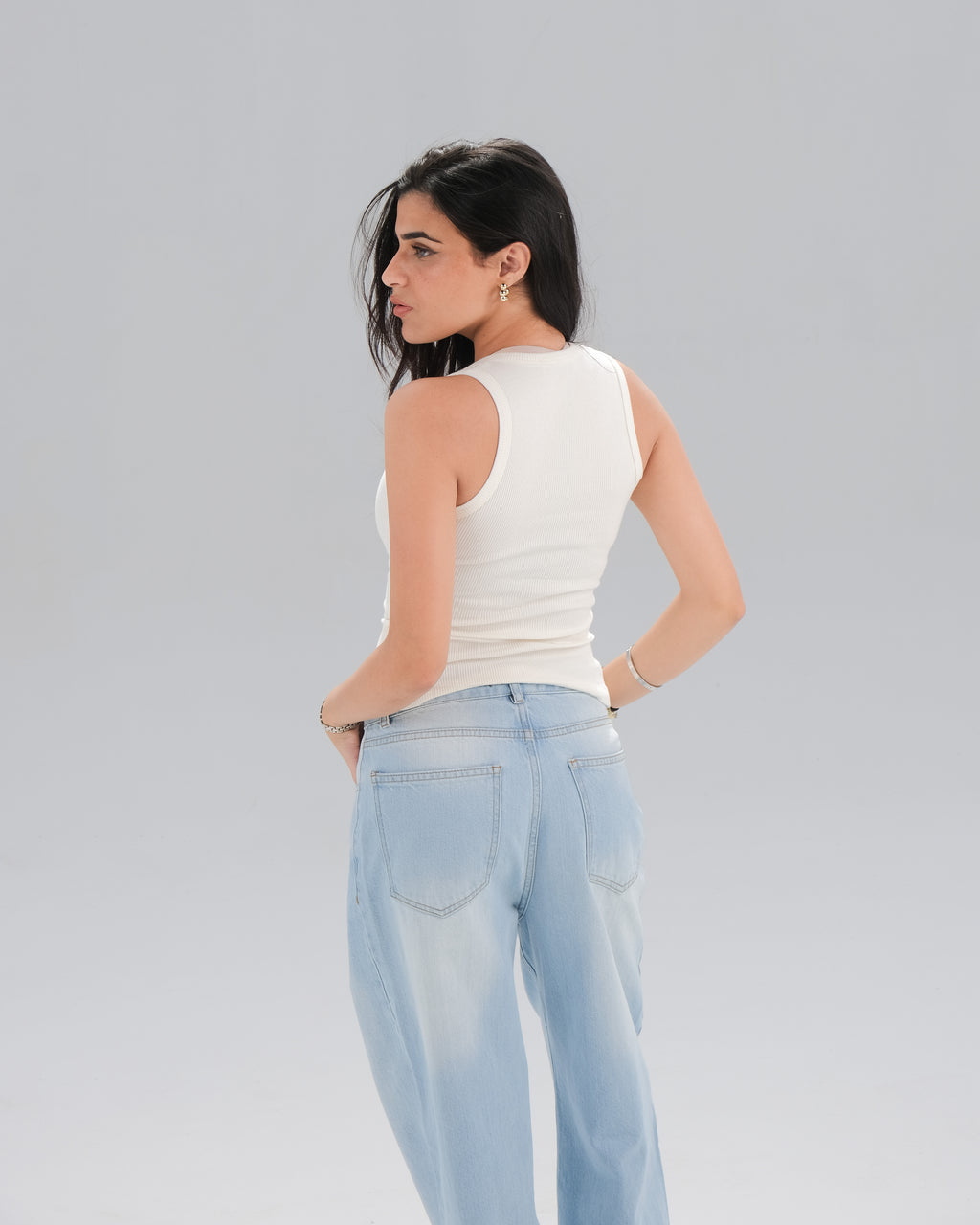 Ribbed Sleeveless Top