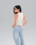 Ribbed Sleeveless Top